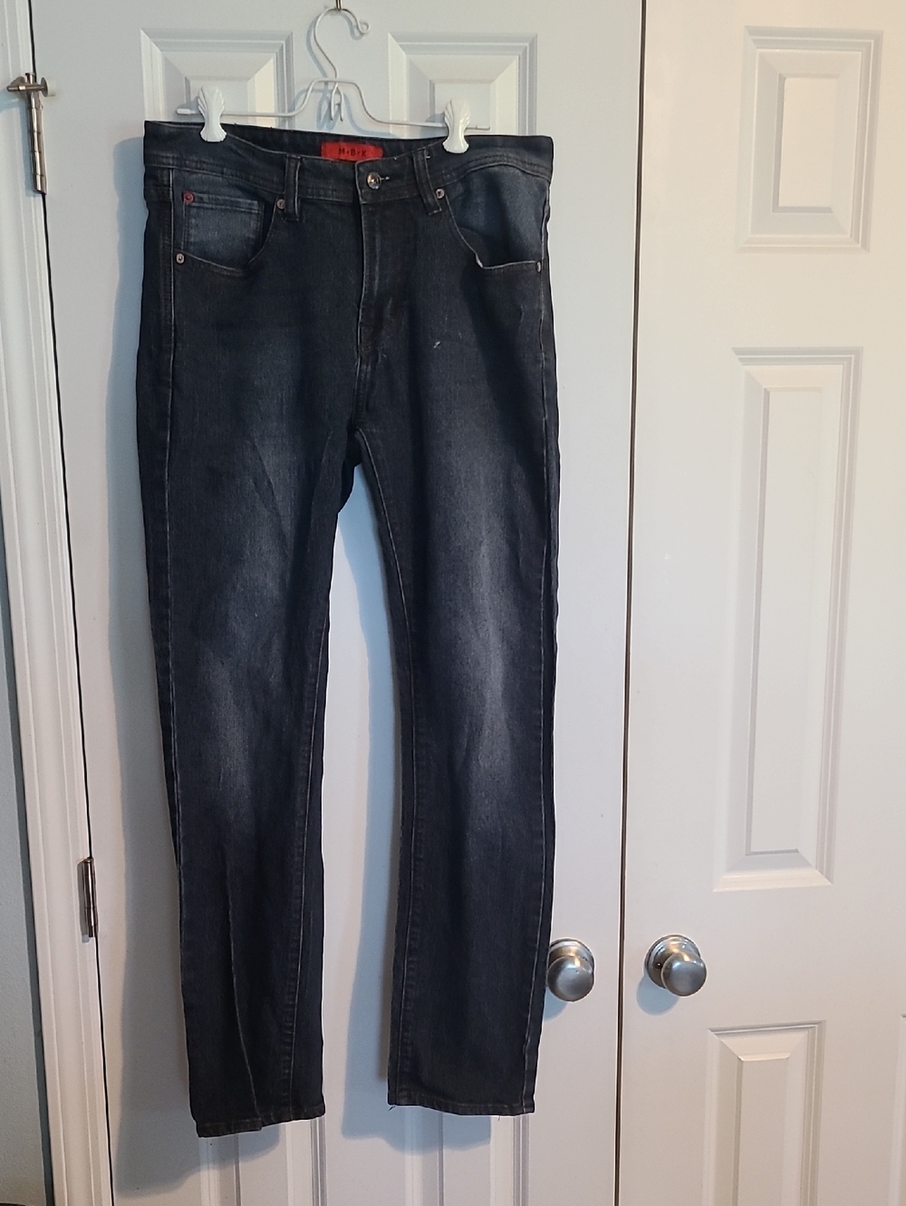 M•B•X Men’s Slim Jeans - Dark Blue - Picture 1 of 6